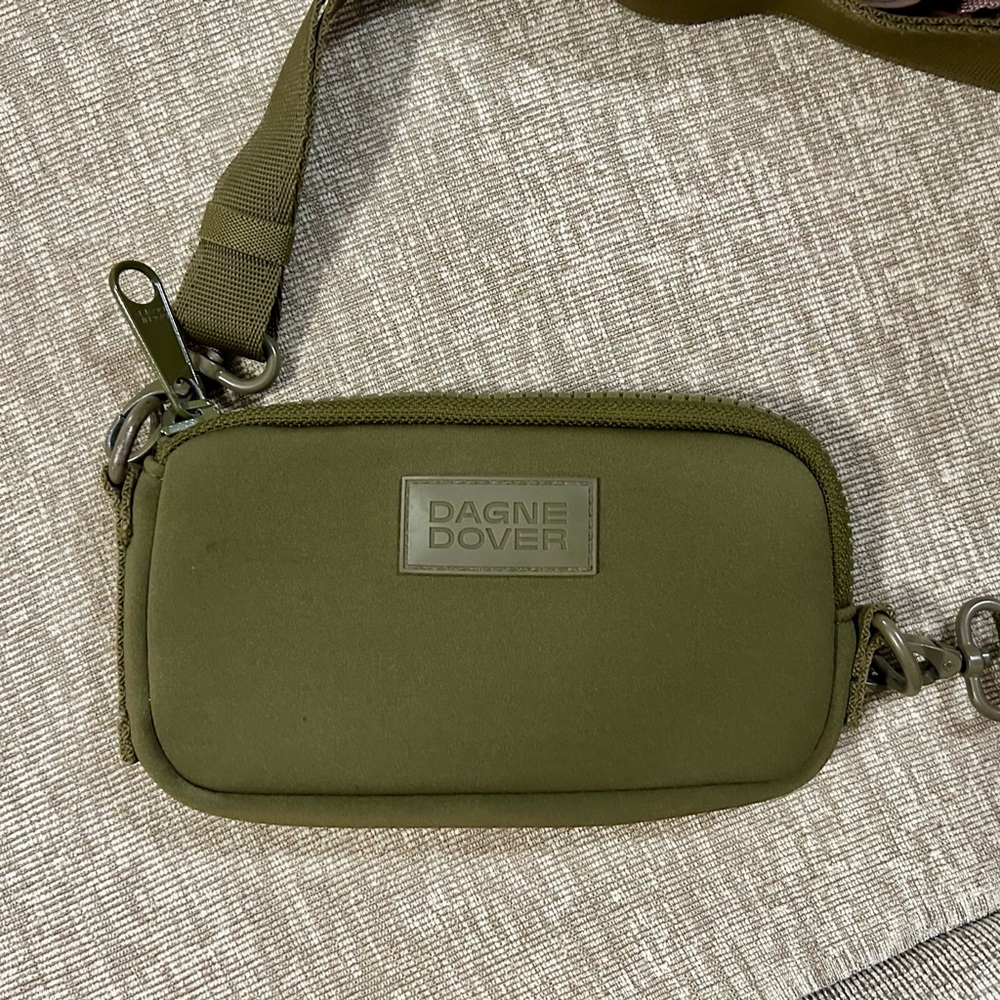 Dagne Dover Olive Green Crossbody Belt Bag